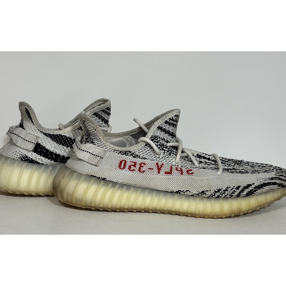 adidas Yeezy Boost 350 V2 Zebra Men's Low Top White/Black/Red Sneakers